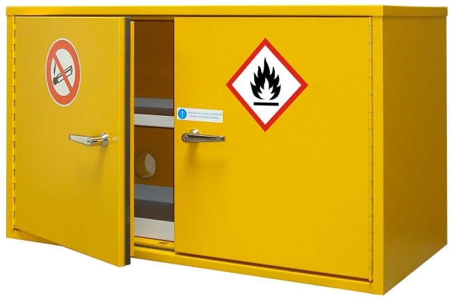 Armoire de sécurité 10m de résistance au feu - Petite 2 portes - produits inflammables