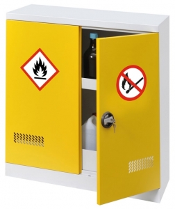 Armoire de sécurité moyenne 1 porte, pour produits inflammables avec extincteur automatique