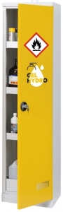 Armoire de sécurité haute 1 porte, pour le stockage de produits inflammables : gel hydroalcoolique